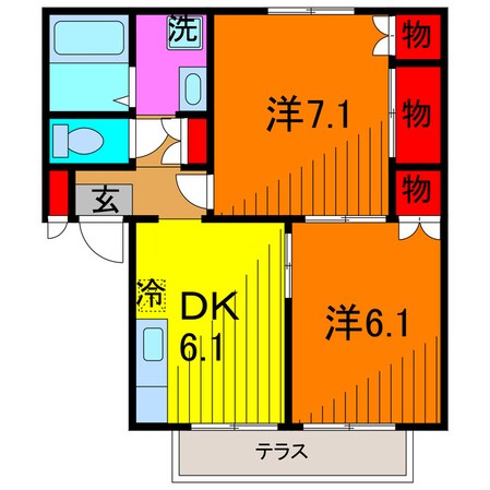 エステートピアＫの物件間取画像